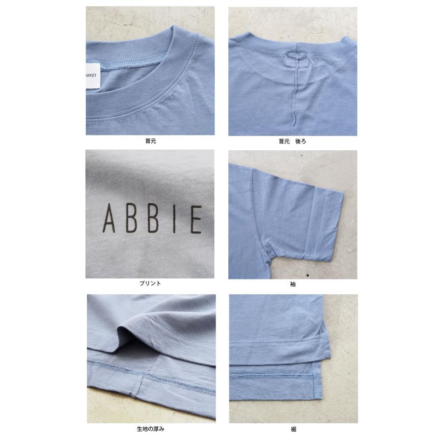 ブルーレイクマーケット Tシャツ レディース BLUE LAKE MARKET スリットバックピンチTee B-421020 ロゴTシャツ おしゃれ｜headfoot｜12