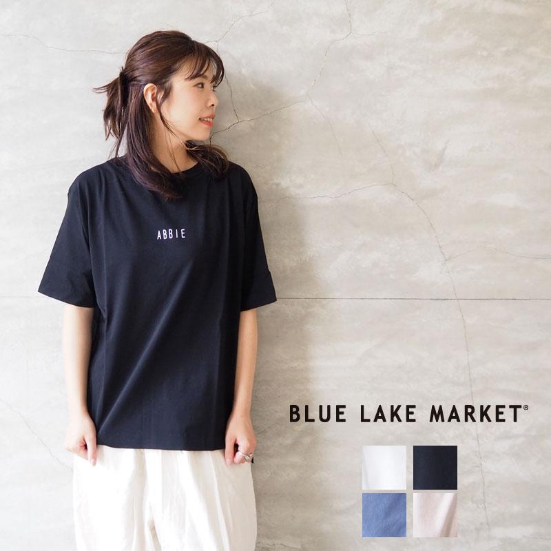 ブルーレイクマーケット Tシャツ レディース BLUE LAKE MARKET スリットバックピンチTee B-421020 ロゴTシャツ おしゃれ｜headfoot｜03