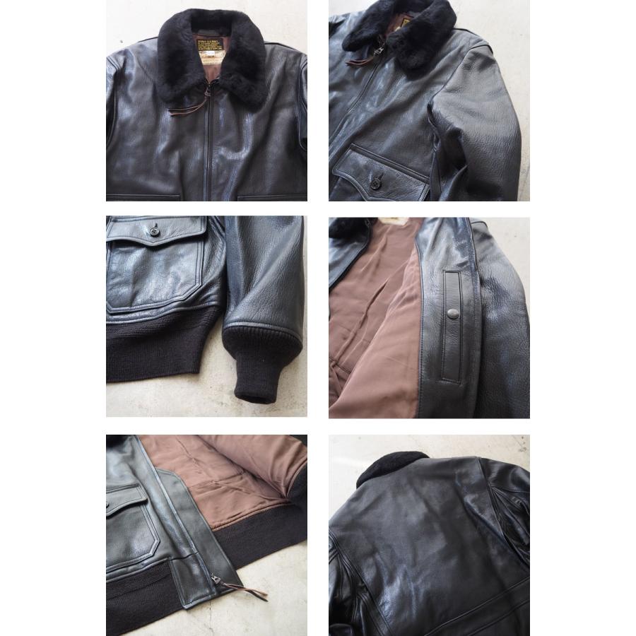 バズリクソンズ レザー ジャケット BUZZ RICKSONS WILLIAM GIBSON BLACK G-1 BR80597 本革 ブラック ウィリアムギブソン ゴートスキン