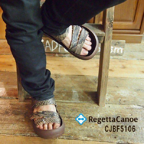 Re:gettA Canoe カヌー パイソン柄ダブルベルクサンダル 4colors (CJBF5106) SS14Z｜headfoot