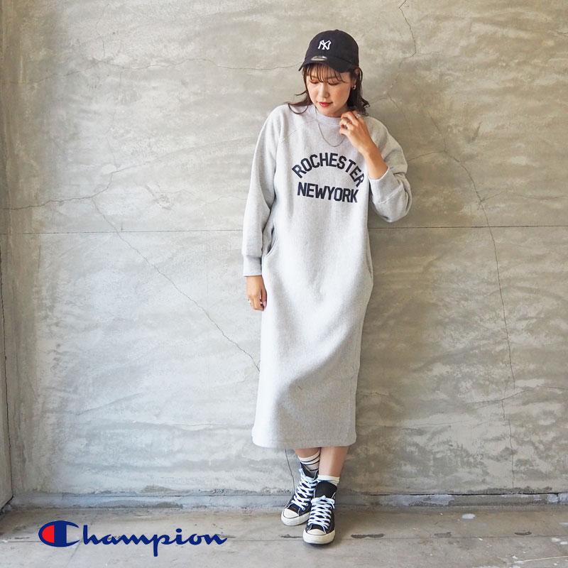 Champion チャンピオン ワンピース レディース champion スウェット 