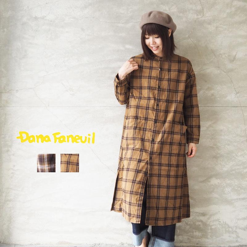 DANA FANEUIL ダナファヌル シャツ レディース ロングシャツコート D-3320401 ロングシャツ 羽織 カジュアル ナチュラル｜headfoot｜02