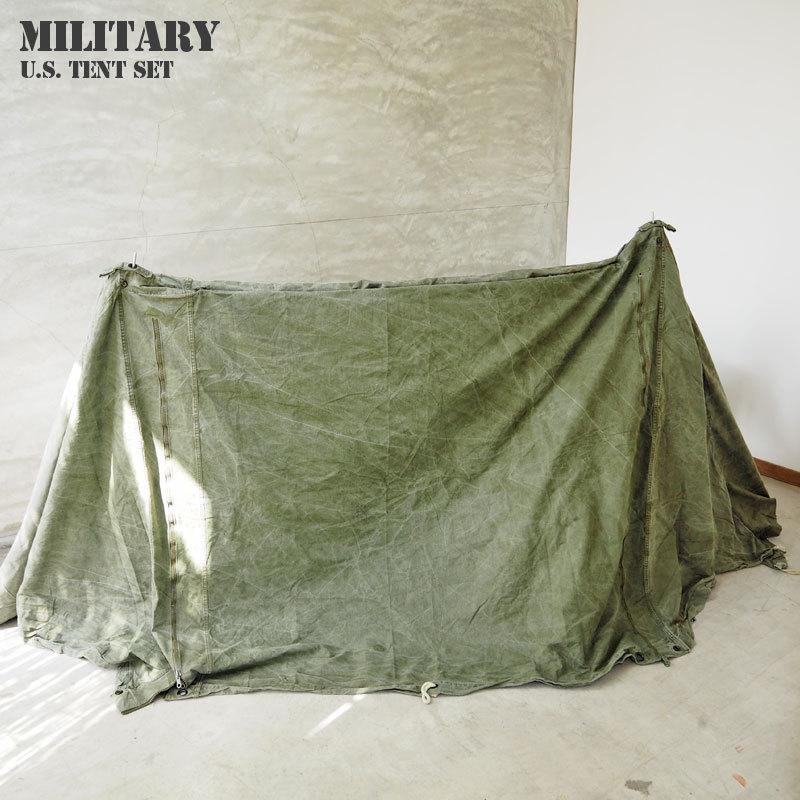 U.S.A アメリカ軍 パップテントシート U.S. テントセット U.S.A アメリカ軍 パップテントシート U.S. テントセット