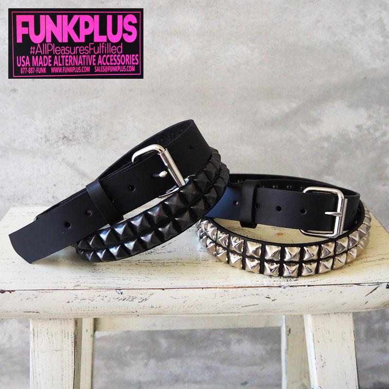 FUNK PLUS ファンクプラス メンズ ベルト 本革 2連 スタッズ FUNK PLUS ファンクプラス メンズ ベルト 本革 2連 スタッズ