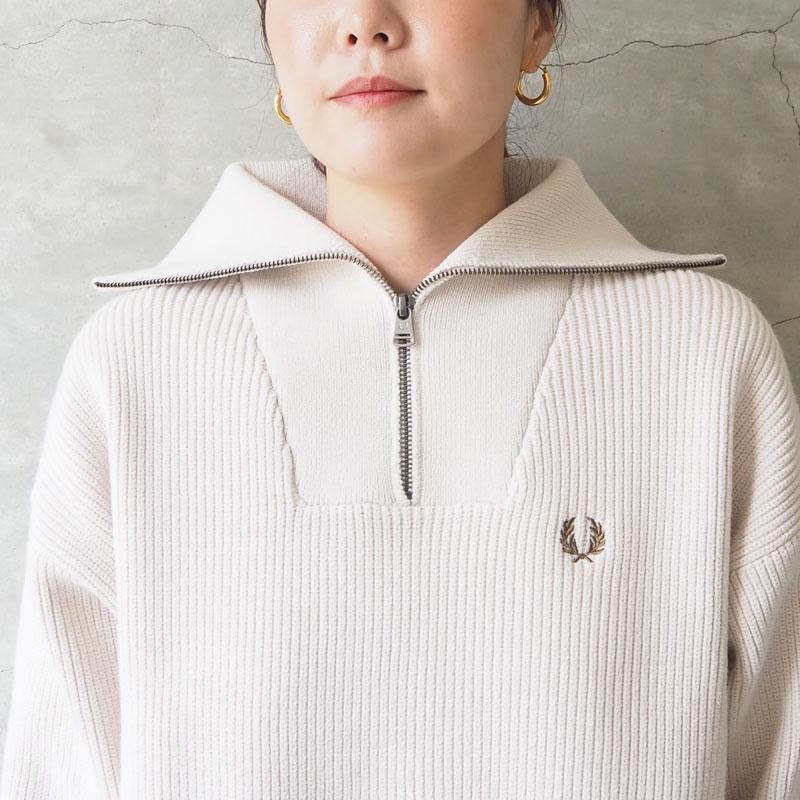 FRED PERRY フレッドペリー ハーフジップ ニット レディース FRED PERRY フレッドペリー ハーフジップ ニット レディース