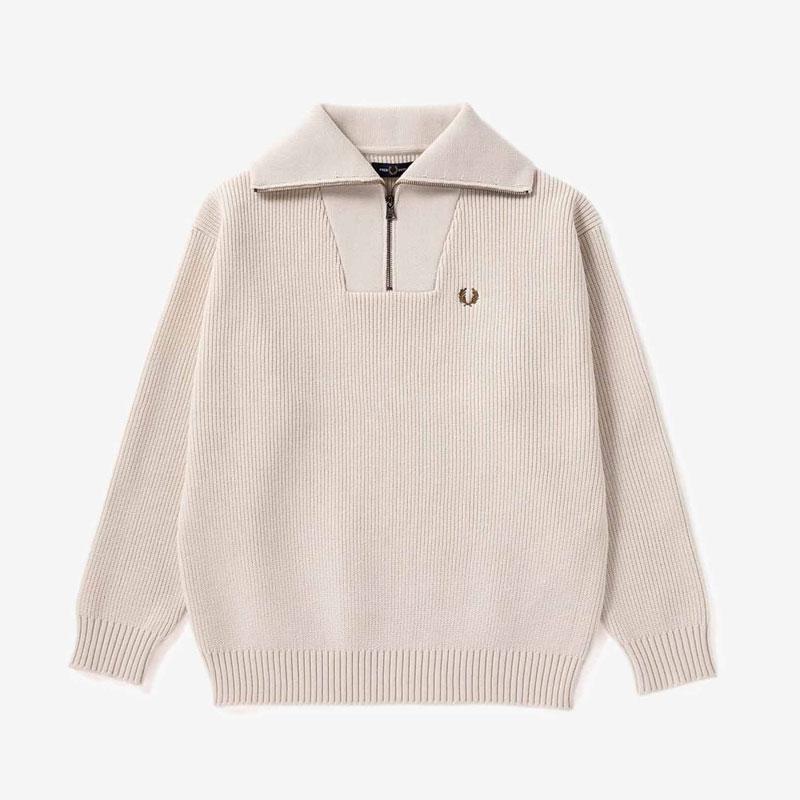 FRED PERRY フレッドペリー ハーフジップ ニット レディース FRED PERRY フレッドペリー ハーフジップ ニット レディース
