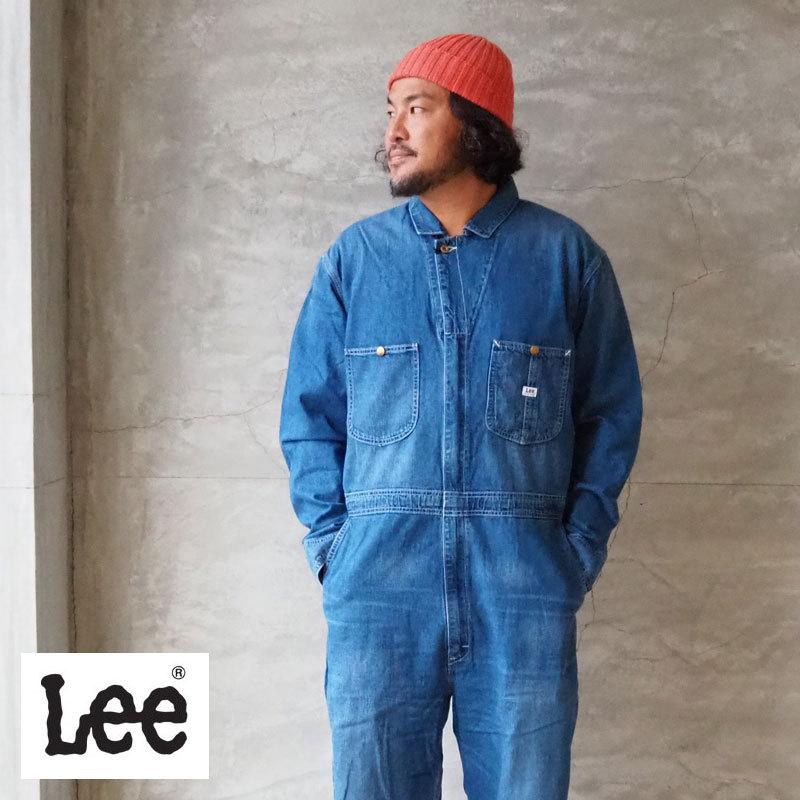 Lee リー オーバーオール DUNGAREES UNION-ALLS LM7213 メンズ レディース オールインワン つなぎ サロペット デニム ウォッシュ ヒッコリー｜headfoot