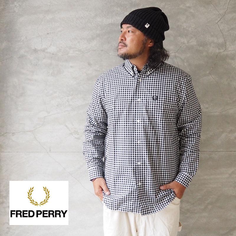 フレッドペリー シャツ FRED PERRY ギンガム チェックシャツ M9500