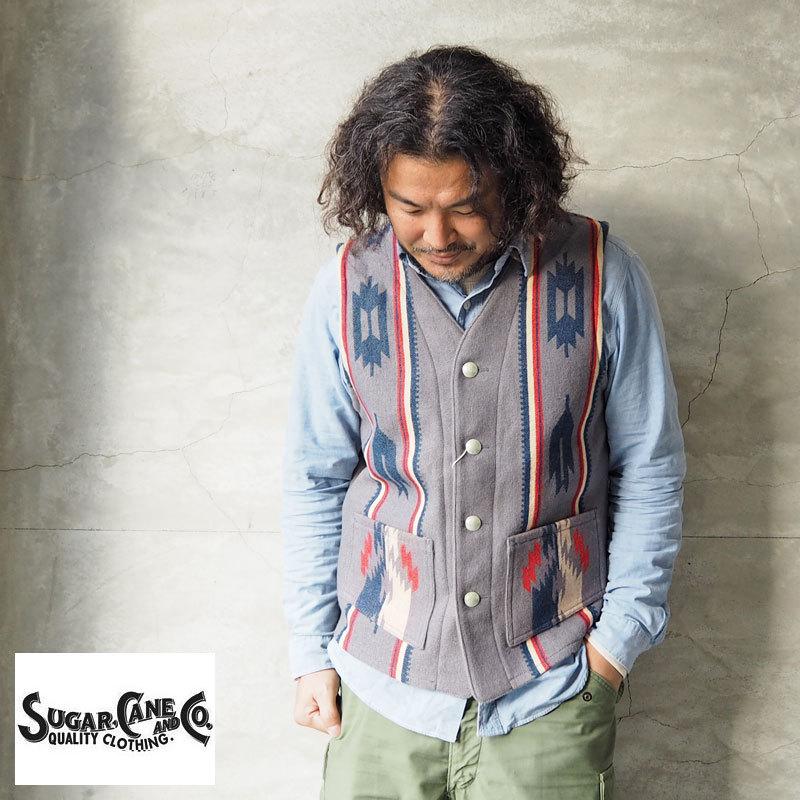 SUGAR CANE シュガーケーン ベスト NATIVE AMERICAN WOOL SUGAR CANE シュガーケーン ベスト NATIVE AMERICAN WOOL
