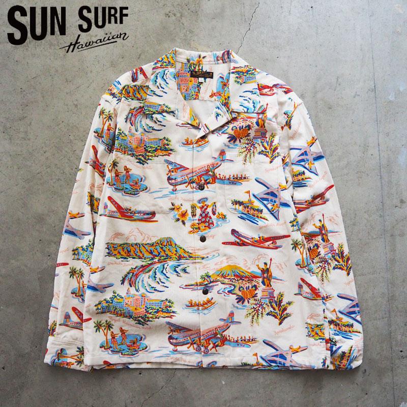 SUN SURF サンサーフ アロハシャツ SUNSURF 長袖 コーデュロイ SUN SURF サンサーフ アロハシャツ SUNSURF 長袖 コーデュロイ