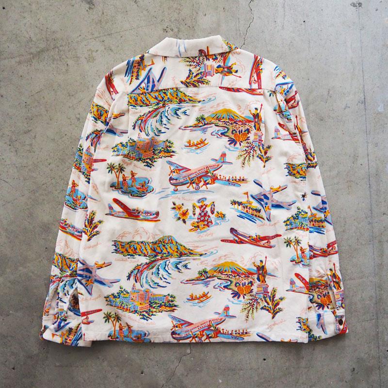 サンサーフ アロハシャツ SUNSURF 長袖 コーデュロイ オープンシャツ  