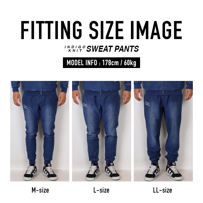 ジョガーパンツ メンズ ブラスト仕上げ デニムカラー 伸縮ストレッチ インディゴニット裏起毛 スウェットパンツ 暖パン 保温 |  | 18