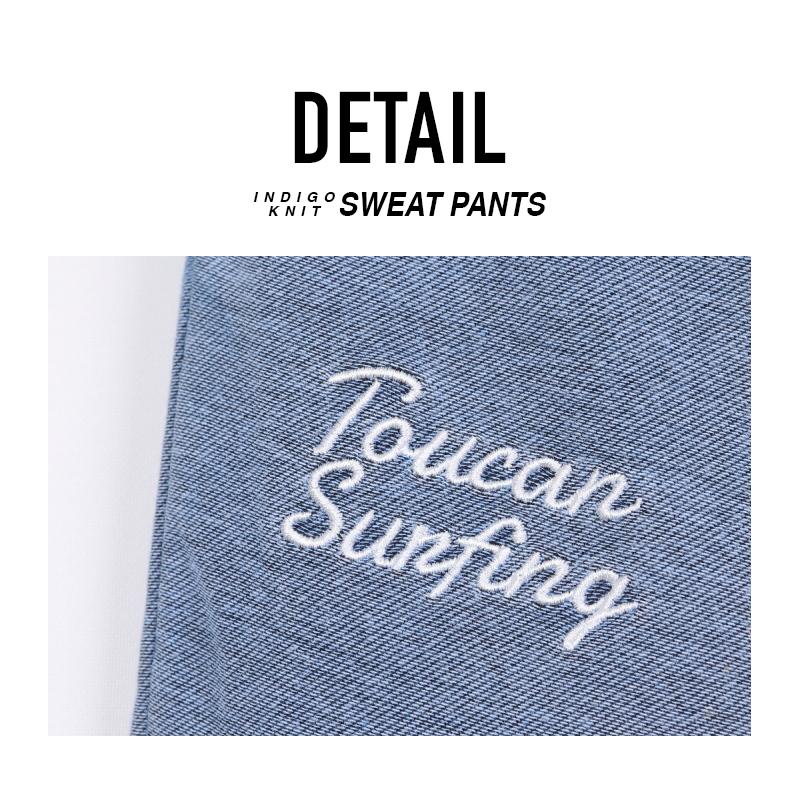 ジョガーパンツ メンズ ブラスト仕上げ デニムカラー 伸縮ストレッチ インディゴニット裏起毛 スウェットパンツ 暖パン 保温 |  | 09