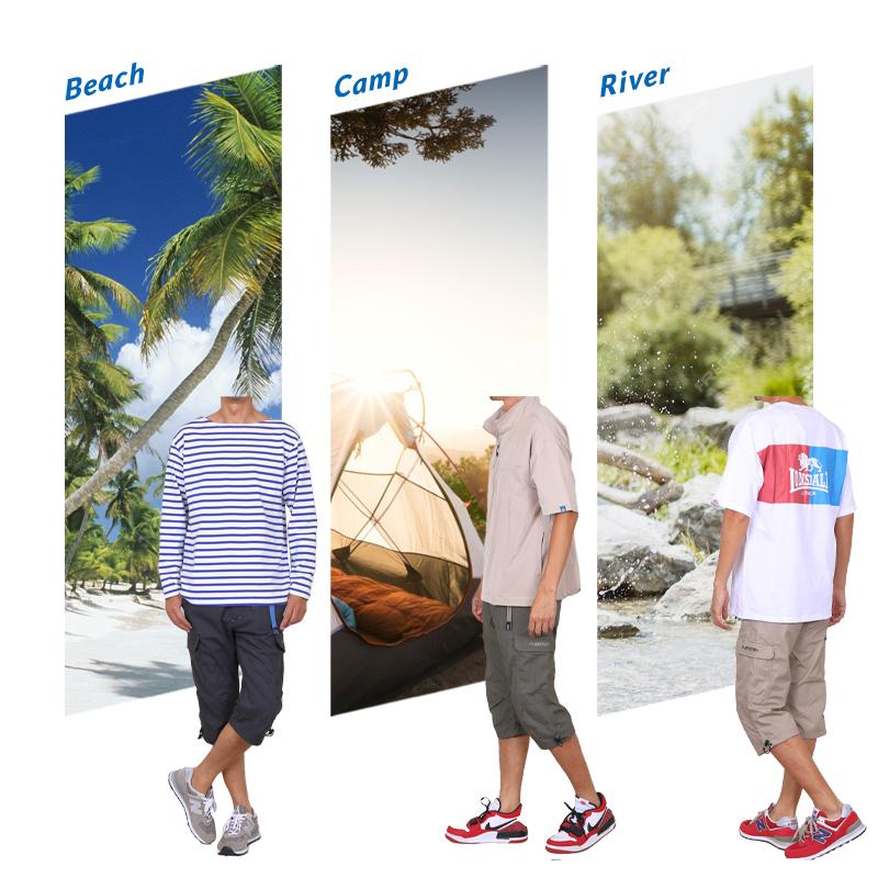 クロップドパンツ メンズ outdoor product アウトドアプロダクツ 接触冷感 速乾DRY UVカット カーゴパンツ 膝下 7分丈 | OUTDOOR PRODUCTS | 15