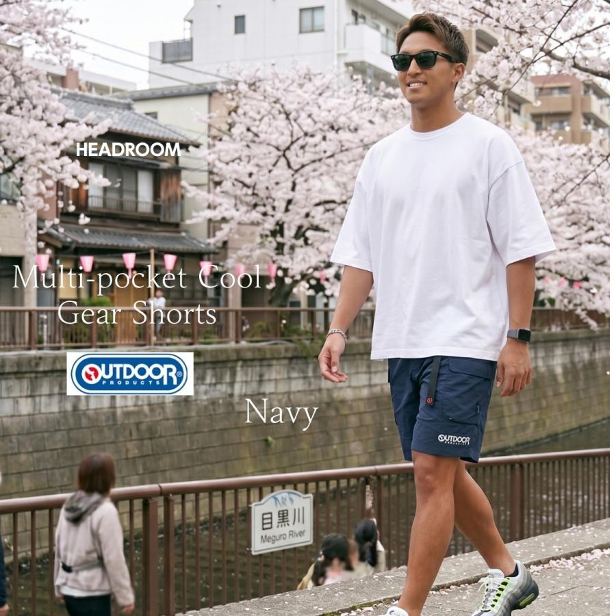 ハーフパンツ メンズ 接触冷感 ショートパンツ カーゴパンツ OUTDOOR PRODUCTS 水陸両用 UVカット 速乾 軽量 涼しい 短パン ベルト付き アウトドア 夏 | OUTDOOR PRODUCTS | 09