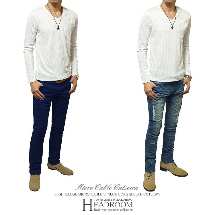 Tシャツ カットソー メンズ 長袖Tシャツ ロンT ハイゲージマイクロ