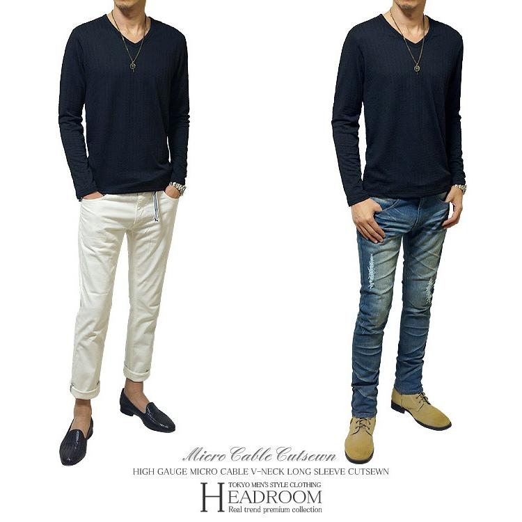 Tシャツ カットソー メンズ 長袖Tシャツ ロンT ハイゲージマイクロ