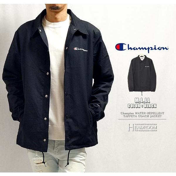 Champion チャンピオン コーチジャケット ブラック アクション Champion チャンピオン コーチジャケット ブラック アクション