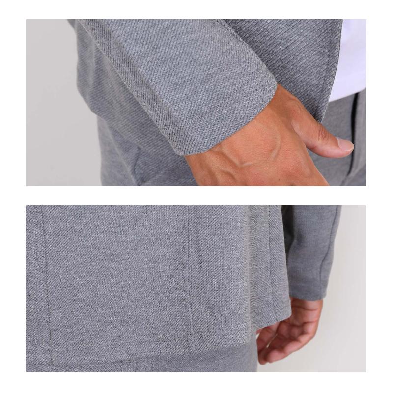 メンズ セットアップ スーツ 上下別サイズ対応 ソフトカルゼ ストレッチ テーラードジャケット テーパードパンツ 通勤 カジュアル 秋冬 |  | 09