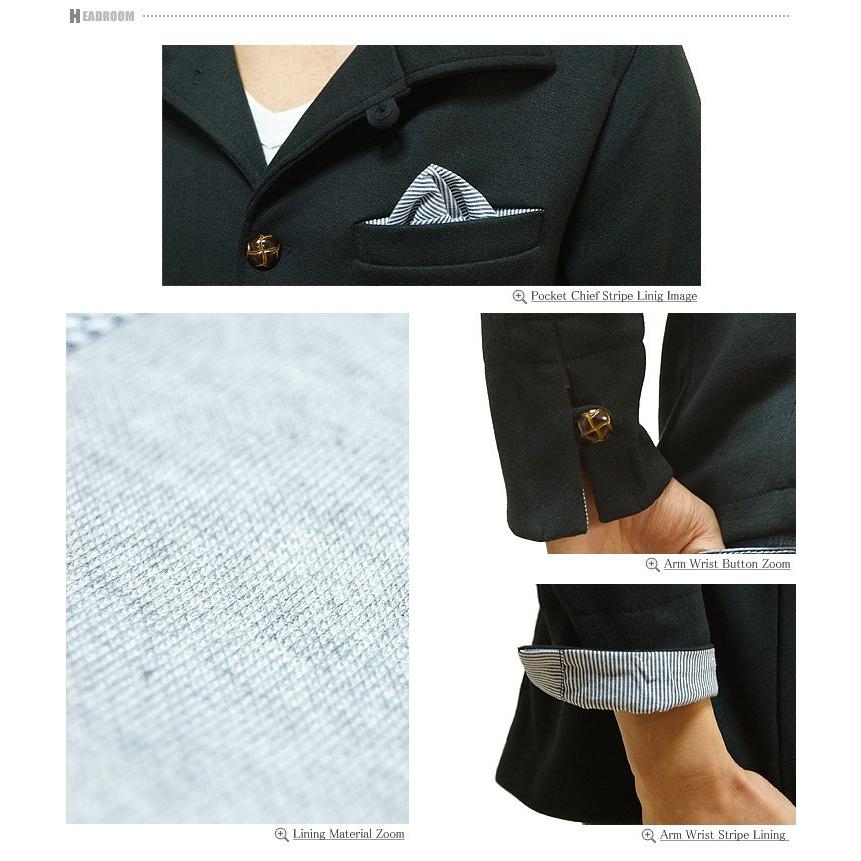 テーラードジャケット メンズ ジャケット チーフ ストライプ ストレッチ スウェット イタリアンカラー ブレザー アウター 綿 |  | 21