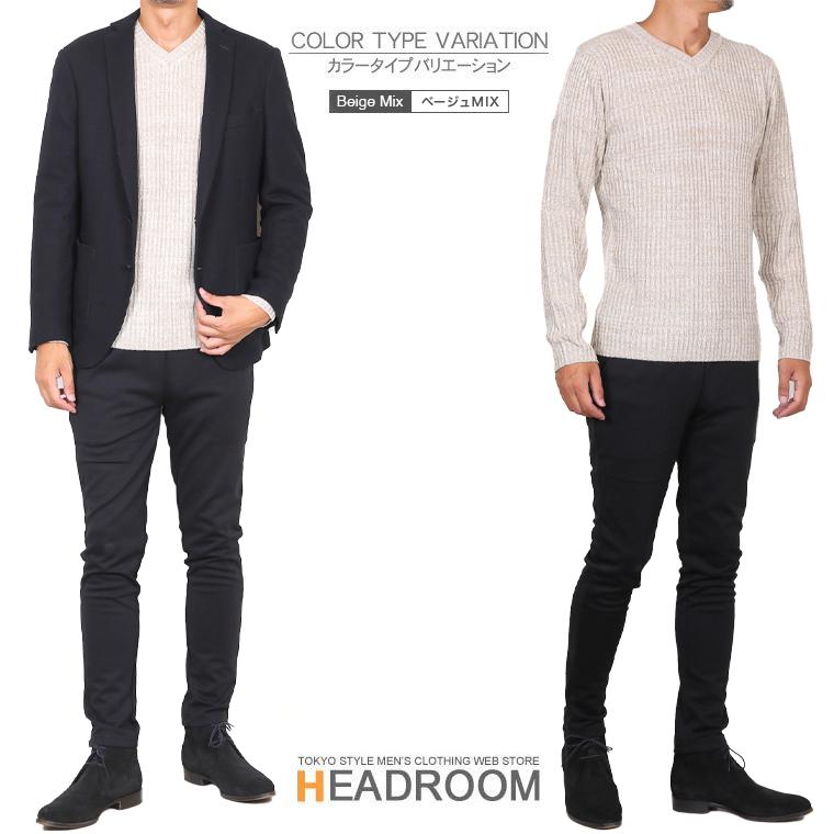 50％オフ　RomaRo ブラック Vネック セーター 50％オフ RomaRo ブラック Vネック セーター ニット メンズ V