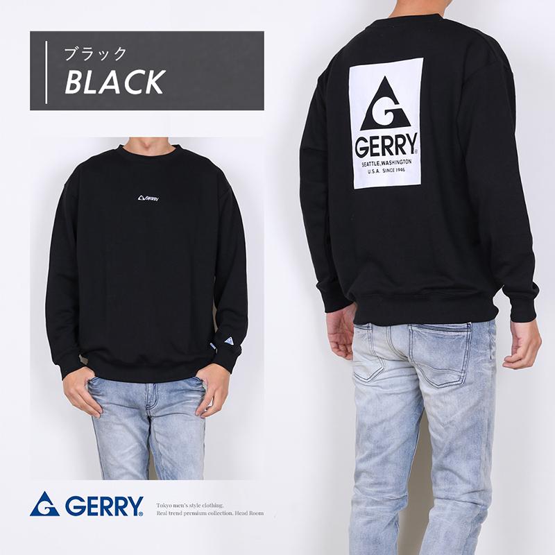 GERRY（ジェリー） トレーナー スウェット メンズ センター刺繍 バック