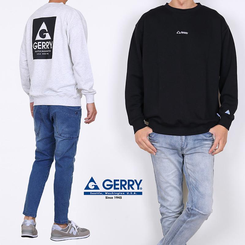 GERRY（ジェリー） トレーナー スウェット メンズ センター刺繍 バック