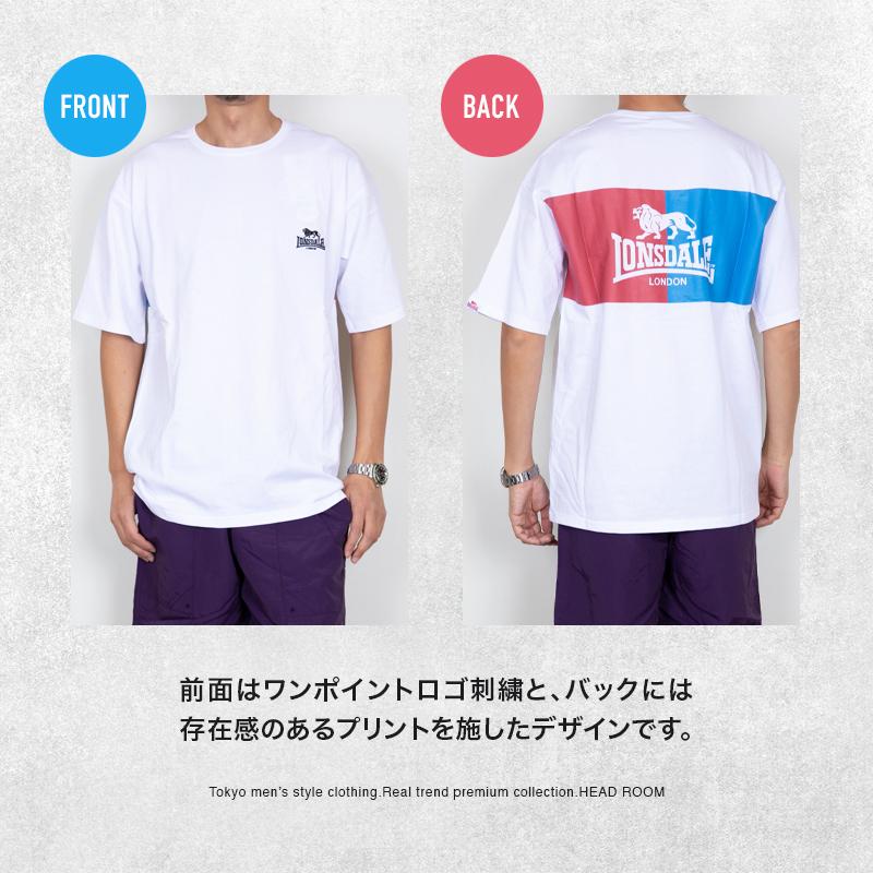 LONSDALE（ロンズデール） Tシャツ メンズ 半袖 コットン100ライト