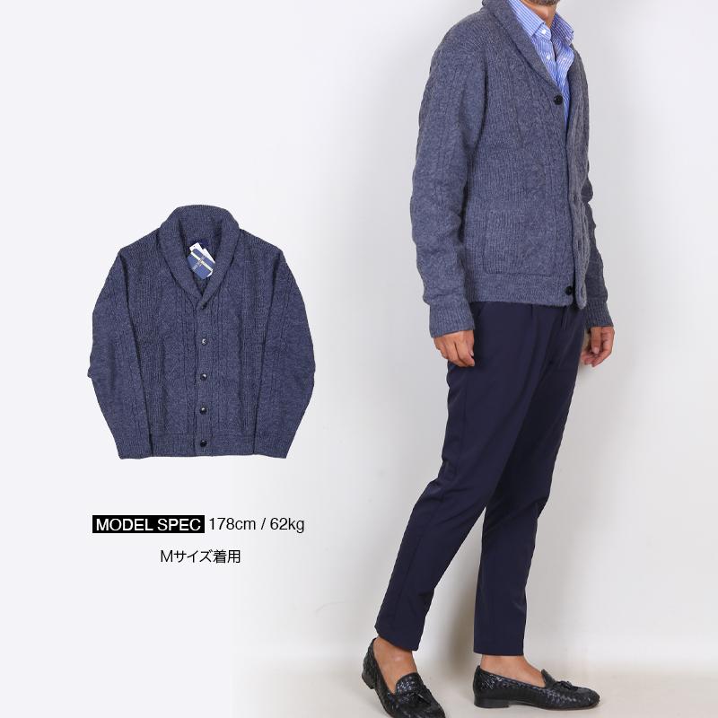 【GARD ROBIE】アランカーディガン　フィッシャーマン　チャコール GARD ROBIE】アランカーディガン フィッシャーマン チャコール - メルカリ