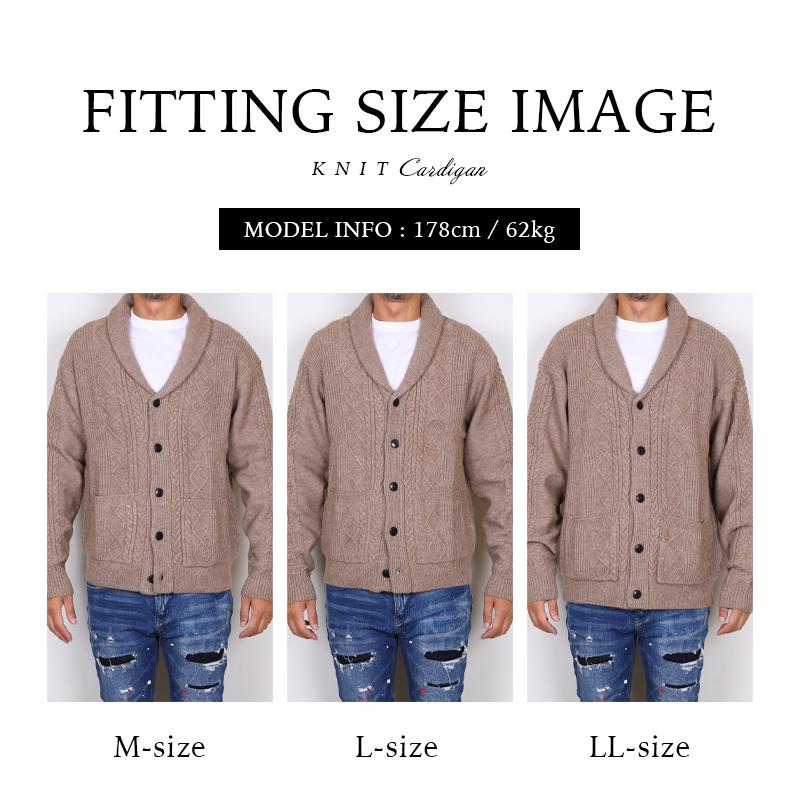 美品　アニエスベー　カーディガン　リブ　ショールカラー　メンズ　イタリア製 日本製 素敵な色彩杢調ショールカラーカーディガン - ベルーナ【公式】