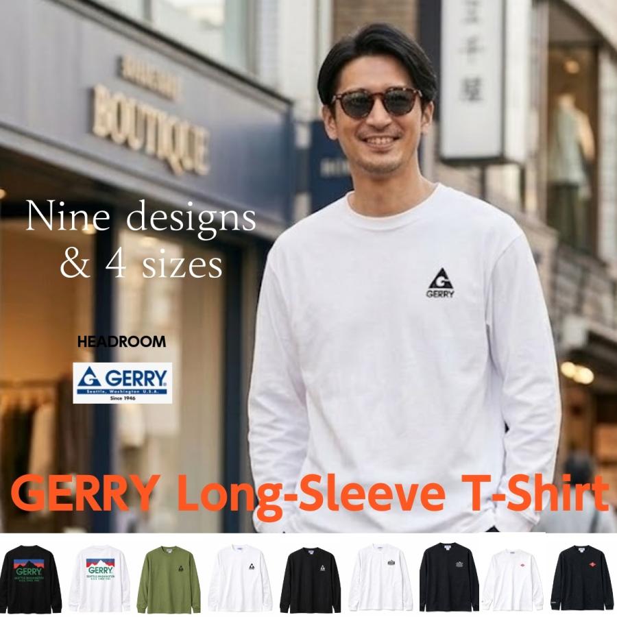 GERRY（ジェリー） ロンT メンズ 長袖Tシャツ 綿100％ バックプリント