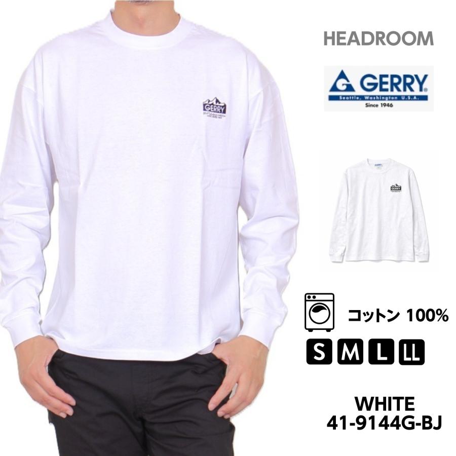 GERRY（ジェリー） ロンT メンズ 長袖Tシャツ 綿100％ バックプリント