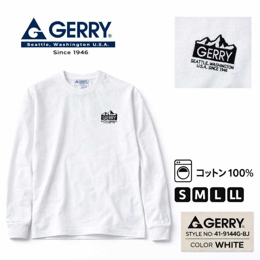 GERRY（ジェリー） ロンT メンズ 長袖Tシャツ 綿100％ バックプリント