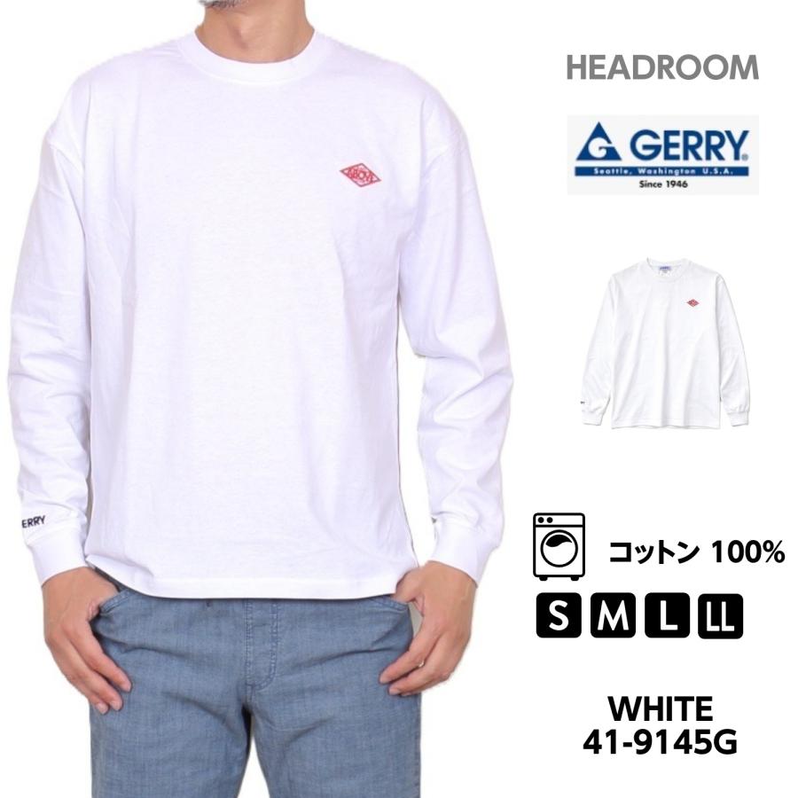 GERRY（ジェリー） ロンT メンズ 長袖Tシャツ 綿100％ バックプリント