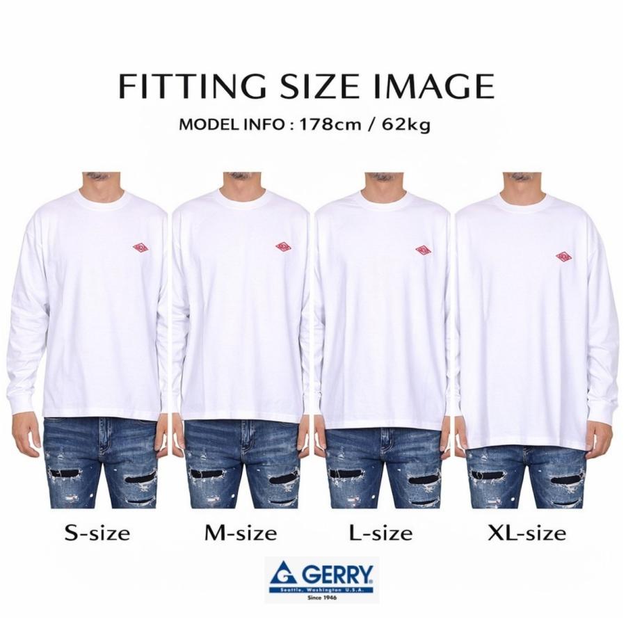 GERRY（ジェリー） ロンT メンズ 長袖Tシャツ 綿100％ バックプリント