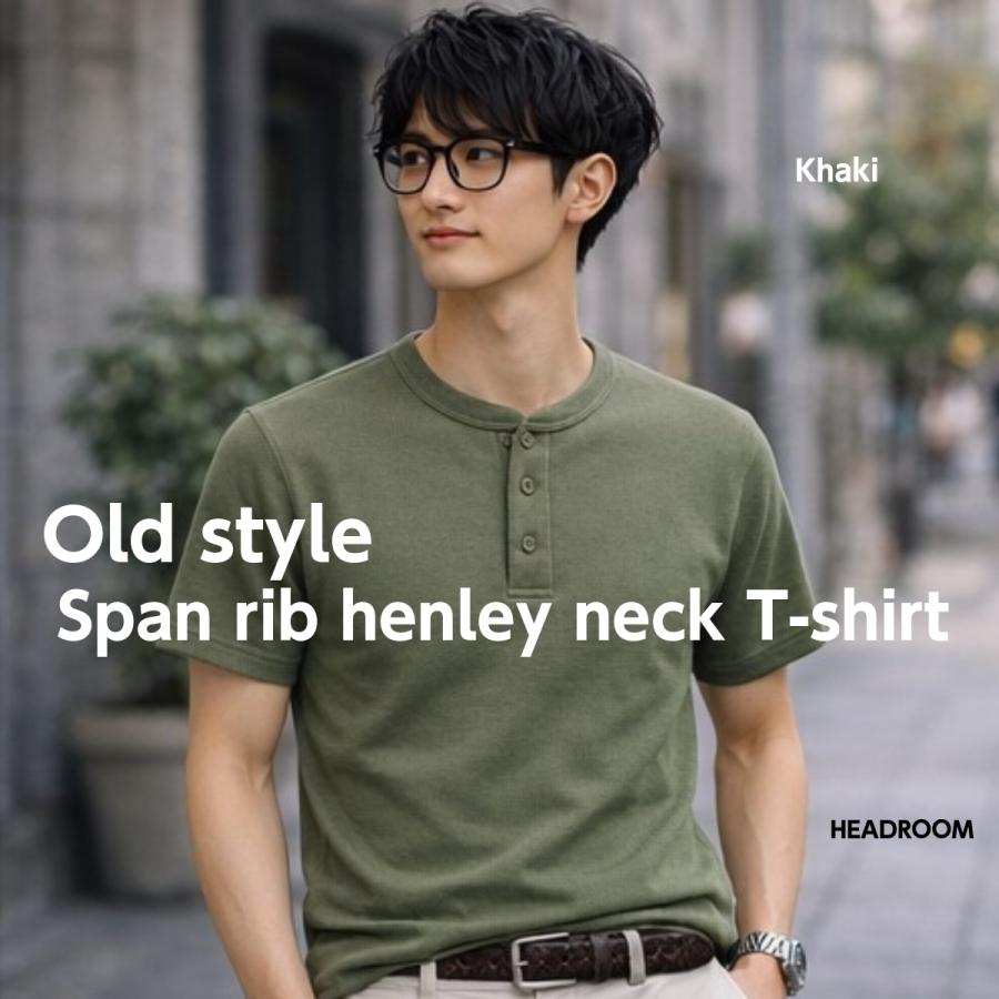 GERRY（ジェリー） Tシャツ メンズ ヘンリーネック 半袖 リブ 260g