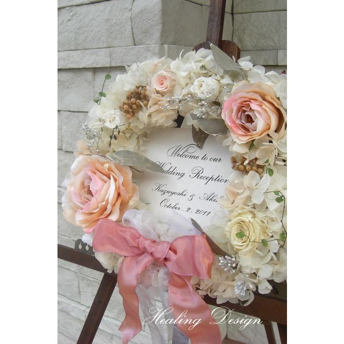 結婚式 ウェルカムボード ウェルカムリース ホワイトアジサイ アンティークピンクローズ ウェディング プリザーブド 26 Healingdesign 通販 Yahoo ショッピング