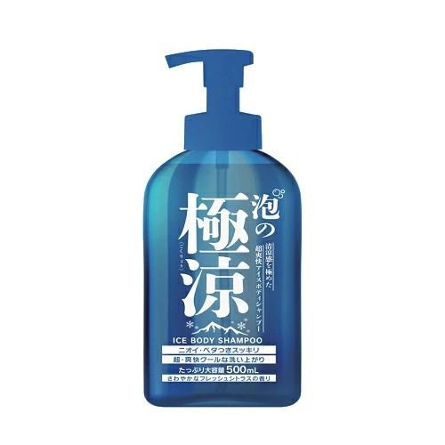 泡 ボディーソープ 極涼 アイスボディーシャンプー 泡タイプ 500ml 汗