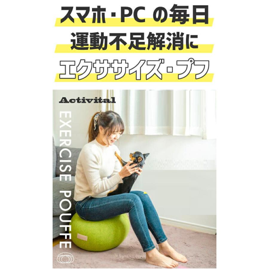 基本宅配便送料無料】 『Activital エクササイズ プフ グリーン 