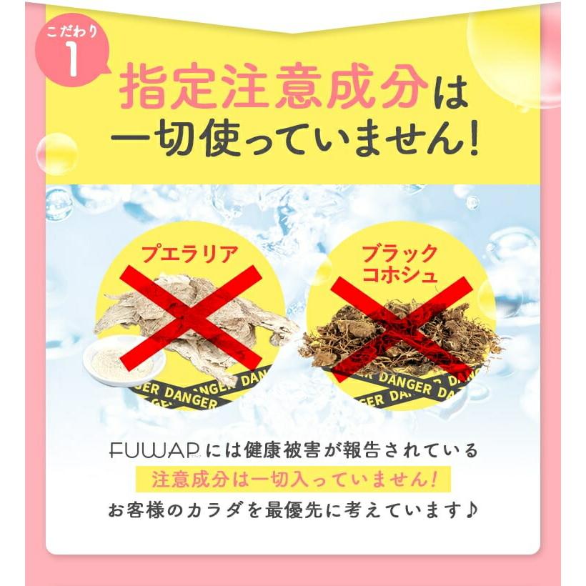バストケア ボディケア サプリメント FUWAP フワップ 30粒 3個セット