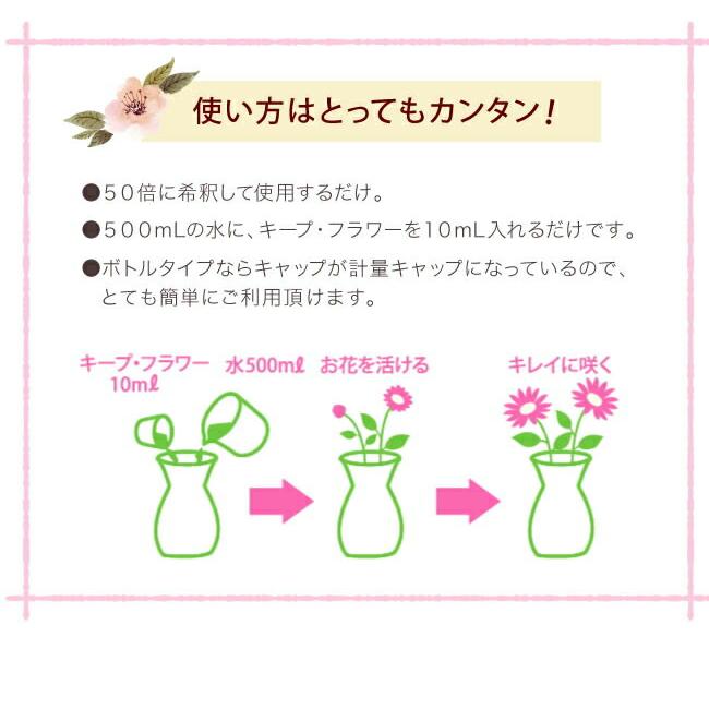 Keep Flower キープフラワー 200ml 切花栄養剤』 : Healing Village