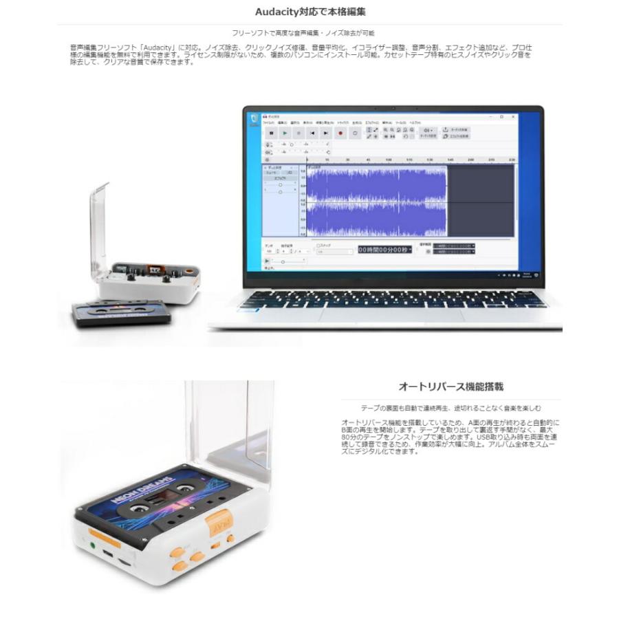 ポータブルカセットプレーヤー ニューカセッピ SD-U2CCA-01 エアリア