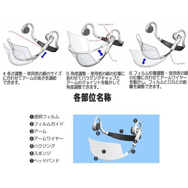 在庫限り！ 『【1パック】 Wincam HEADSET MASK ウィンカム ヘッドセットマスク　1パック ホワイト/ブラック』｜healingvillage｜04