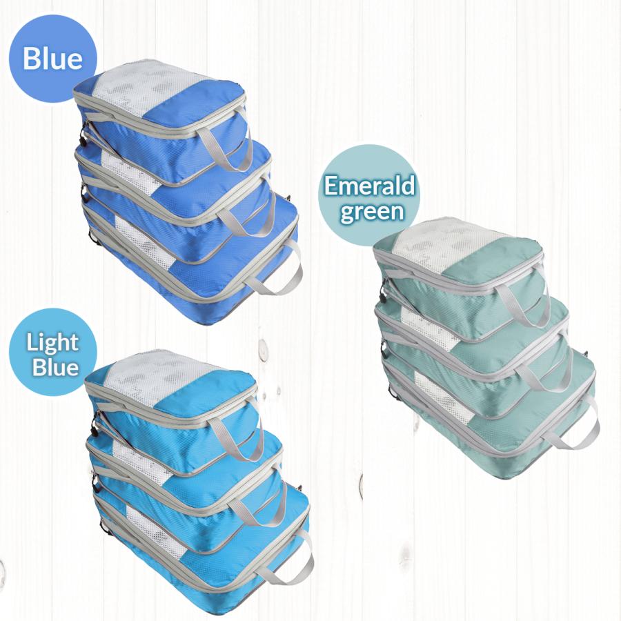 圧縮バッグ ファスナー コンパクト トラベル ポーチ 収納ポーチ 3個セット 圧縮袋 旅行 荷物 トラベル 旅行用ポーチ おしゃれ |  | 14