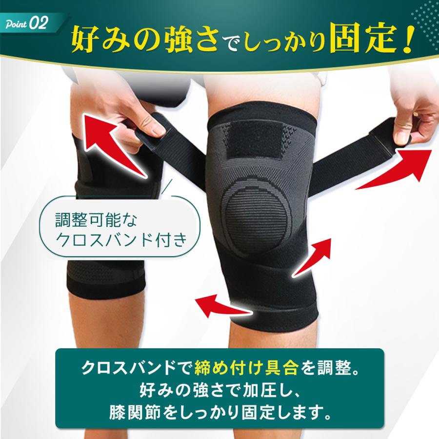 膝 サポーター 医療用 ベルトタイプ 説明書付き スポーツ 左右兼用
