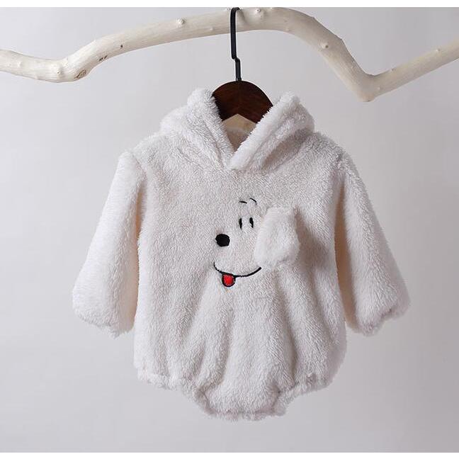 キャラクターロンパース 冬用 ベビー服 フード付き 暖かい キャラクター 80 90 1歳 2歳 かわいい