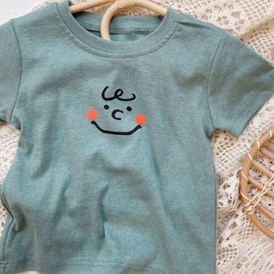 キャラクター 半袖 プリントTシャツ トップス 色違いコーデ 子供服 