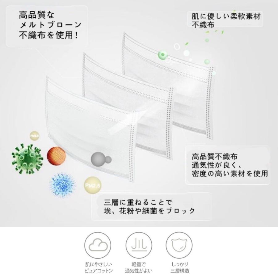 大人気 花柄 チュールレースマスク 20枚セット 使い捨て メルトブローン 息苦しくない 3層構造不織布 フリル マスク おしゃれ かわいい カラー 春夏秋冬 | ブランド登録なし | 13