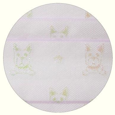 オメガプリーツ チュール アニマル柄レースマスク 7枚 使い捨て不織布