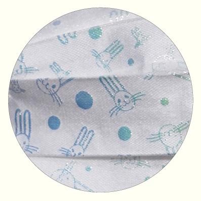 オメガプリーツ チュール アニマル柄レースマスク 7枚 使い捨て不織布